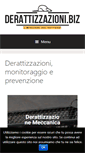 Mobile Screenshot of derattizzazioni.biz