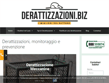 Tablet Screenshot of derattizzazioni.biz